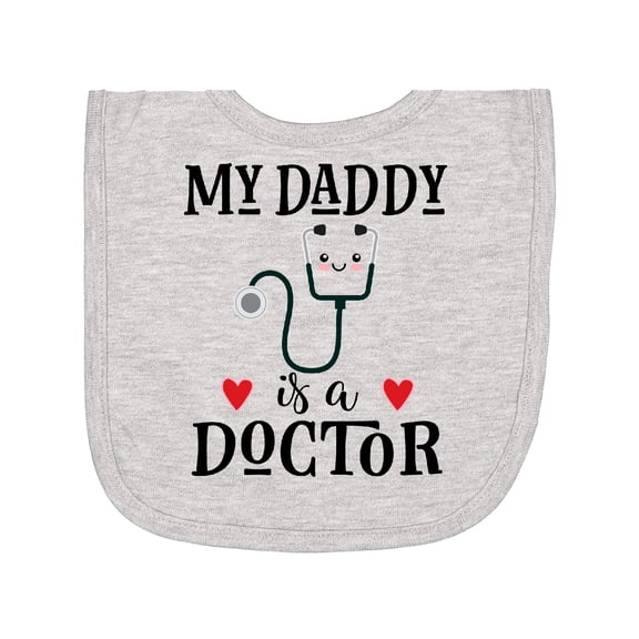 Inktastic Doctor Daddy Physician Baby Newborn Bib