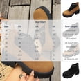 thumbnail image 3 of OKBOP Women's Combat Boots Round Toe Zip-Up Slip-Resistant Chunky Heel Black Stylish Women's Boots Sizes 36, 3 of 5