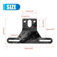thumbnail image 3 of Anxingo Trailer License Plate Light Bracket Truck RV Off-Road Number Plate Light Mount Aluminum Holder (Black 1pc), 3 of 7