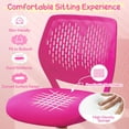 thumbnail image 6 of GLACER  Desk Chair, Armless Study Chair with Adjustable Height & Swivel, Low Back, Ergonomic Rolling Office Chair Computer Chair for Teens, Children (Rose), 6 of 18