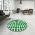 thumbnail image 3 of Ahgly Company Indoor Round Patterned Dragon Green Area Rugs, 5' Round, 3 of 6