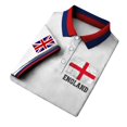 thumbnail image 4 of EliteGoogv Men Polo Shirt UK Flag Print Button Down Short Sleeve Casual Top For Men Festive Celebration Shirt White L, 4 of 7