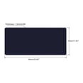 thumbnail image 2 of Protector de escritorio Uxcell 24"x12", alfombrilla de mouse de PVC antideslizante e impermeable para oficina y hogar, azul, 2 of 5