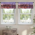 thumbnail image 2 of LALILO Kitchen Curtain Valance New York City Manhattan Rod Pocket Window Curtain 52"x 18" Set of 2, 2 of 7