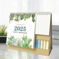 Desk Calendar 2025 Small Desktop Calendar For Home School With Stickers Reminder Of Important