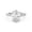White Gold, variant on Solitaire Engagement Rings for Women Center 12x8.5mm Oval Marquise Round Cut Lab Created Moissanite Wedding Anniversary Ring in 14K Solid Rose Gold Size-5