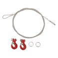 thumbnail image 2 of RC Winch Hook,  Aluminum Alloy Steel 2 Pcs RC Trailer Hook With Steel Rope For 1/10 Remote Control Cars Red,Blue,Black, 2 of 8