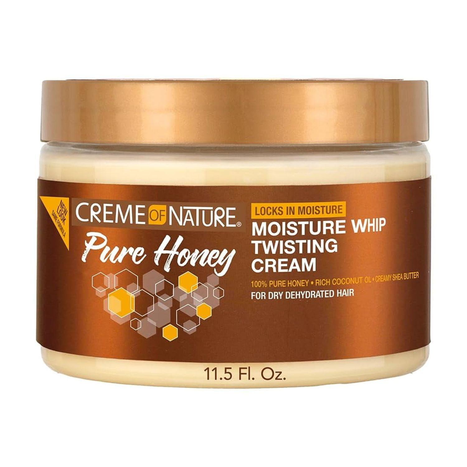 Creme of Nature, Pure Honey Moisture Whip Twisting Cream Jar 11.5