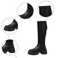 thumbnail image 5 of YLYL Women Knee High Boots Lug Sole hunky Block Heel Fall Winter Tall Riding Boots, 5 of 9