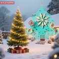 thumbnail image 3 of Metal Hanging Tree-Shaped Wind Decorations - Festive Garden Spinners with Intricate Snowflake Design for Yard and Garden Decor, 3 of 7