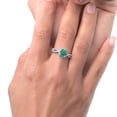 thumbnail image 3 of Gem Stone King 2.58 Ct Oval Green Malachite 925 Sterling Silver Ring (Size 5), 3 of 4