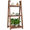 thumbnail image 1 of Costway 3-Tier Pliant Fleur Stand Rack Bois Usine Étagère de Stockage Polyvalent, 1 of 10