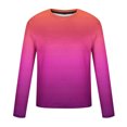 thumbnail image 4 of Miluxas Long Sleeve Tee Shirts for Men Graphic Marble Print Casual Pullover Big and Tall Crewneck Sweatshirts Sports Tees Pink, 4 of 4