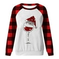 thumbnail image 2 of Patlollav Christmas Tops for Ladies,Womens Winter Long-Sleeve Round Neck Letter Blouse Sweatshirt Gift, 2 of 6