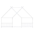 thumbnail image 7 of Zimtown Full Size Montessori Floor Bed, Metal House Bed Frame for Kids, Girls, Boys, Teen, White, 7 of 7