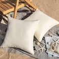 thumbnail image 2 of Phantoscope Outdoor Waterproof Decorative Throw Pillow for Patio, 20" x 20", Off-White, 2 Pack, 2 of 6