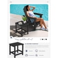 thumbnail image 6 of KINGYES Outdoor Side Table, Small Outdoor Table for Patio, Adirondack Side Tables for Outside or Indoor, Weather Resistant Easy Maintenance, 6 of 8