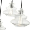 thumbnail image 6 of 52833-91-Livex Lighting-Everett - 3 Light Pendant-15 Inches Tall and 20 Inches Wide-Brushed Nickel/Polished Chrome Finish, 6 of 15