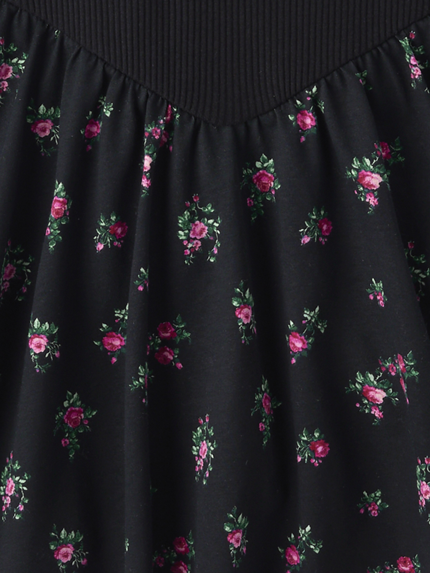 The Children's Place Scoop Neck Long Sleeve Floral V-Waist Dress, Sizes XS-XXL