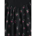 thumbnail image 3 of The Children's Place Scoop Neck Long Sleeve Floral V-Waist Dress, Sizes XS-XXL, 3 of 3