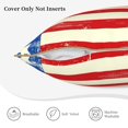 thumbnail image 5 of Susaid America Flags2 Print Velvet Throw Pillow Covers Home Art Deco Pillowcase Square Pillow Case Cushion Cover for Bed Sofa Living Room Car Indoor and Outdoor-18"x18", 5 of 8
