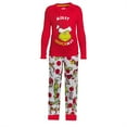 Tplvbz Family Christmas Pajamas Matching Sets Grinchmas Comfy Sleepwear