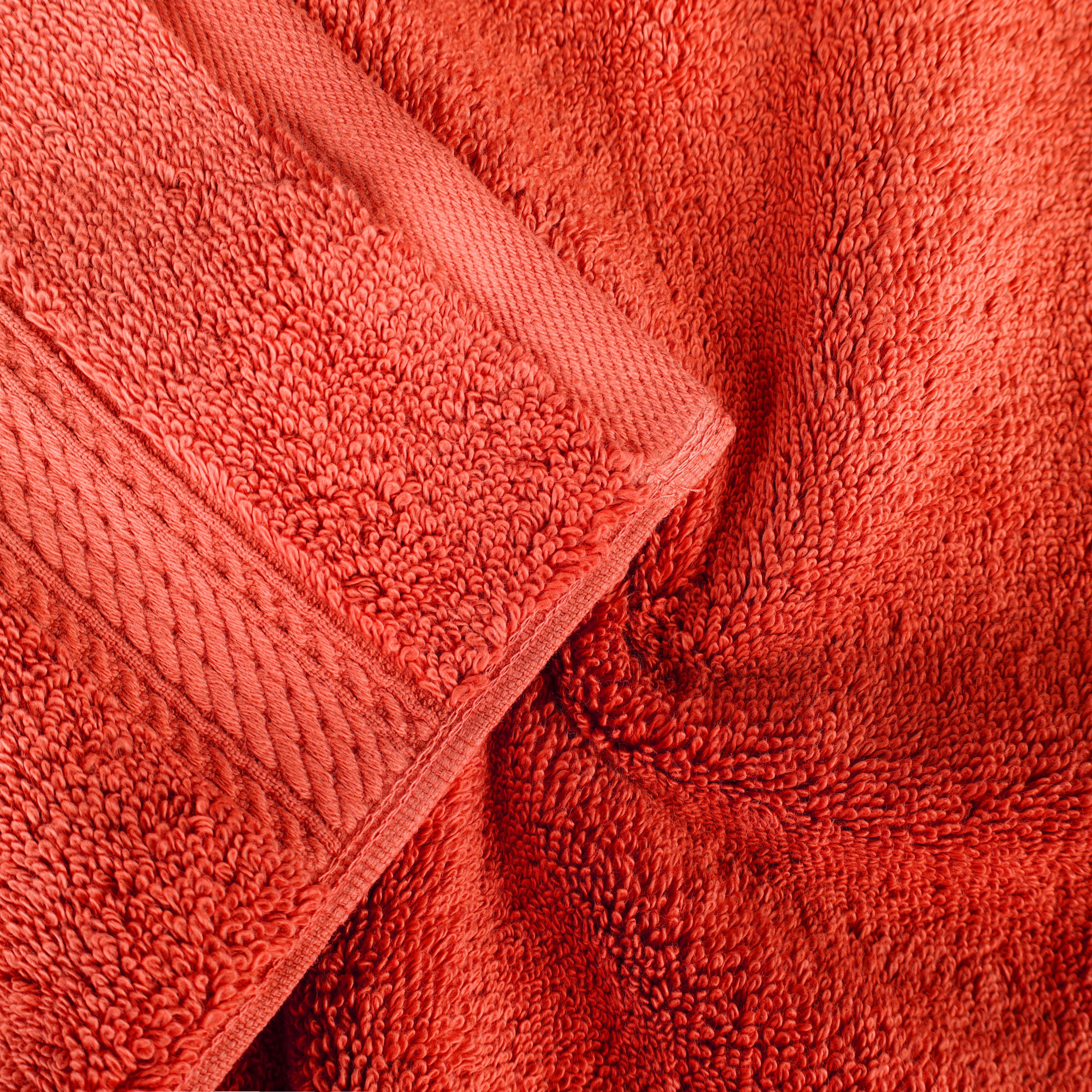BNM Egyptian Cotton Luxury 800 GSM Bath Towel Set of 4, Coral