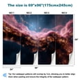 thumbnail image 3 of Peel and Stick Wallpaper Distant nebula far away galaxy Modern Art Wall Mural Decor Self Adhesive and Removable 69in x 98in, 3 of 8