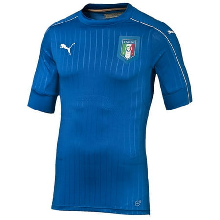 UPC 889178364967 product image for Men's Puma Blue/White Italy 2016 Home Authentic Jersey | upcitemdb.com