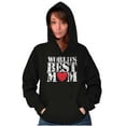 thumbnail image 3 of Worlds Best Mom Cool Mother's Day Women Plus Size Graphic Pullover Hoodie Brisco Brands 2X, 3 of 4