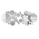thumbnail image 1 of Bewildely 28 Uds. Pegatinas de pared de superficie de espejo 3D pegatinas decorativas para el hogar calcomanías acrílicas autoadhesivas para fondo de TV Decoración del hogar Plata Bewildely HA024975-01, 1 of 6