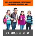 thumbnail image 5 of ZOHAN 032 Kids Noise Canceling Headphones - 25dB NRR Kids Ear Protection Earmuffs for School, Monster Jam, Fireworks, Travel, Air Show, Concert, Autism - Black, 5 of 7