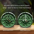 thumbnail image 2 of Green Metal Wall Clock Vintage Style Home Decor 10-Inch Silent Wooden Wall Clock, Battery Operated (AA Batteries Not Included), Artistic Home Decor, 2 of 7