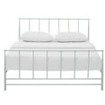thumbnail image 4 of Modway Estate Modern Sturdy Powder Coated Steel King Bed in White, 4 of 5
