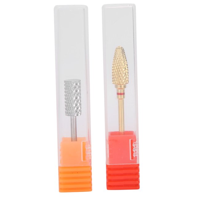 2 uds 2,35mm diámetro del vástago broca para uñas manicura arte de uñas cabezal de pulido para taladro eléctrico para uñas