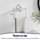 thumbnail image 5 of 5 Piezas Juego de Accesorios de Baño, Accesorios para Baño, Toallero Baño 60cm + Portarrollos para Papel + Toallero Barra + 2 Gancho Adhesivo, 304 Acero Inoxidable - Plata, 5 of 8