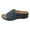 1Black, variant on Women's Trendy Wedges Open Toe Denim Splic Slides Sandals with Comfort Arch Support