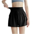 thumbnail image 1 of Besolor Womens High Waisted Athletic Shorts Workout Gym Running Shorts Activewear with Pockets Drawstring, 1 of 4