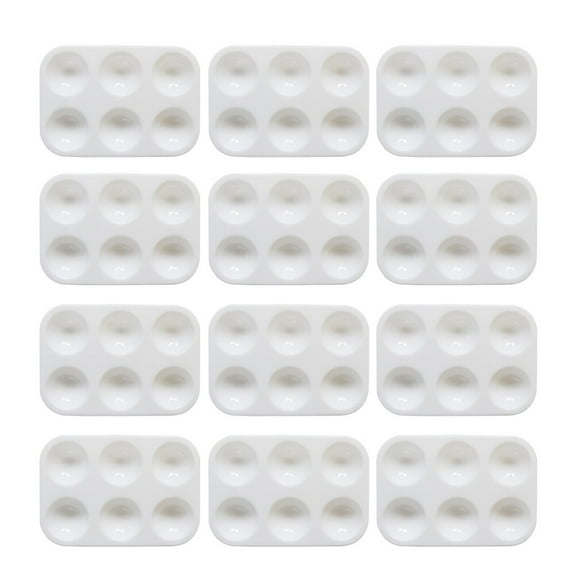 TAILTOSS 20Pcs Plastic Paint Trays for Holding Pigments Separately or Mixed