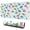 White Cartoon Dinosaurs-1, variant on Long Mouse Pads for Desk,White Cartoon Dinosaurs Birthday Pattern Desk Mats on Top Of Desks, Desk Mouse Pad Extra Large with 3mm Non-Slip Base and Stitched Edge for Gaming,Office,Work,Home 31.5"x11.8"