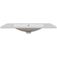 thumbnail image 5 of 36" Single Bathroom Vanity Top with White Basin, 3-Faucet Holes, Ceramic, White, 5 of 8