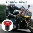 thumbnail image 3 of Unique Bargains 2 Pcs Motorcycle Handlebar End Plug Aluminum Alloy 7/8" 22mm 32mm OD Fashionable Red, 3 of 6