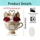 thumbnail image 2 of CaiYueKe Romantic Heart Teacup Acrylic Ornament Decorative Gift for Couples Valentine's Day Anniversary Wedding Home Decor Kitchen Desk Tabletop Decoration Love Present Souvenir Collectible, 2 of 9