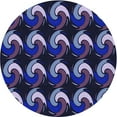 thumbnail image 1 of Ahgly Company Indoor Round Patterned Periwinkle Purple Area Rugs, 4' Round, 1 of 6