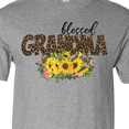 thumbnail image 4 of Inktastic Blessed Grandma Sunflowers and Leopard Print T-Shirt, 4 of 5
