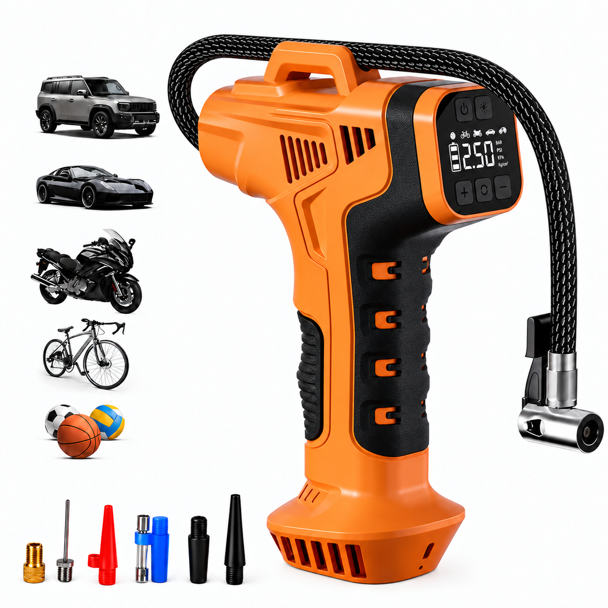 Absoke Cordless Tire Inflator, 150 PSI Air Pump photo 1
