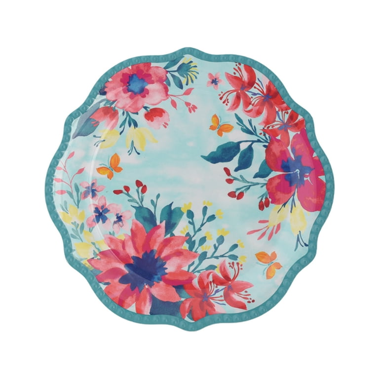 Floral melamine dinnerware discount