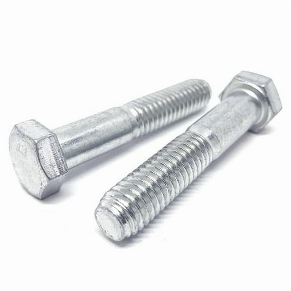 (5 Pieces) M12-1.50x130 Class 8.8 Hex Cap Screws Zinc Clear