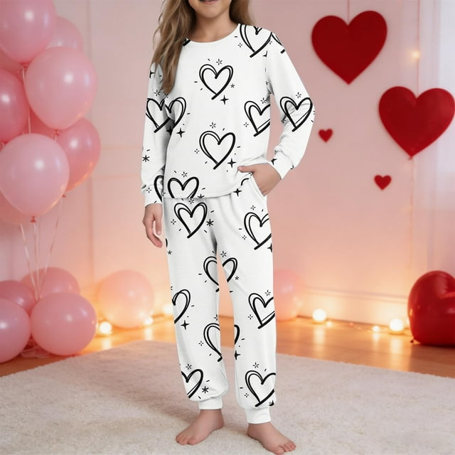 TaTaai Unisex DIY Hand Graffiti Colorable 2-Piece Outfit, Valentine's Day Gift, Coloring Top Pants Set, All Season Wear Gift