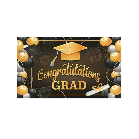 

Transform Your Graduation Party With Our Eye Catching Graduation Season Banner Unforgettable Moments Ahead! (180x110cm)